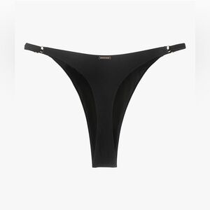 RELLECIGA Women's Adjustable High Cut Thong Bikini Bottom